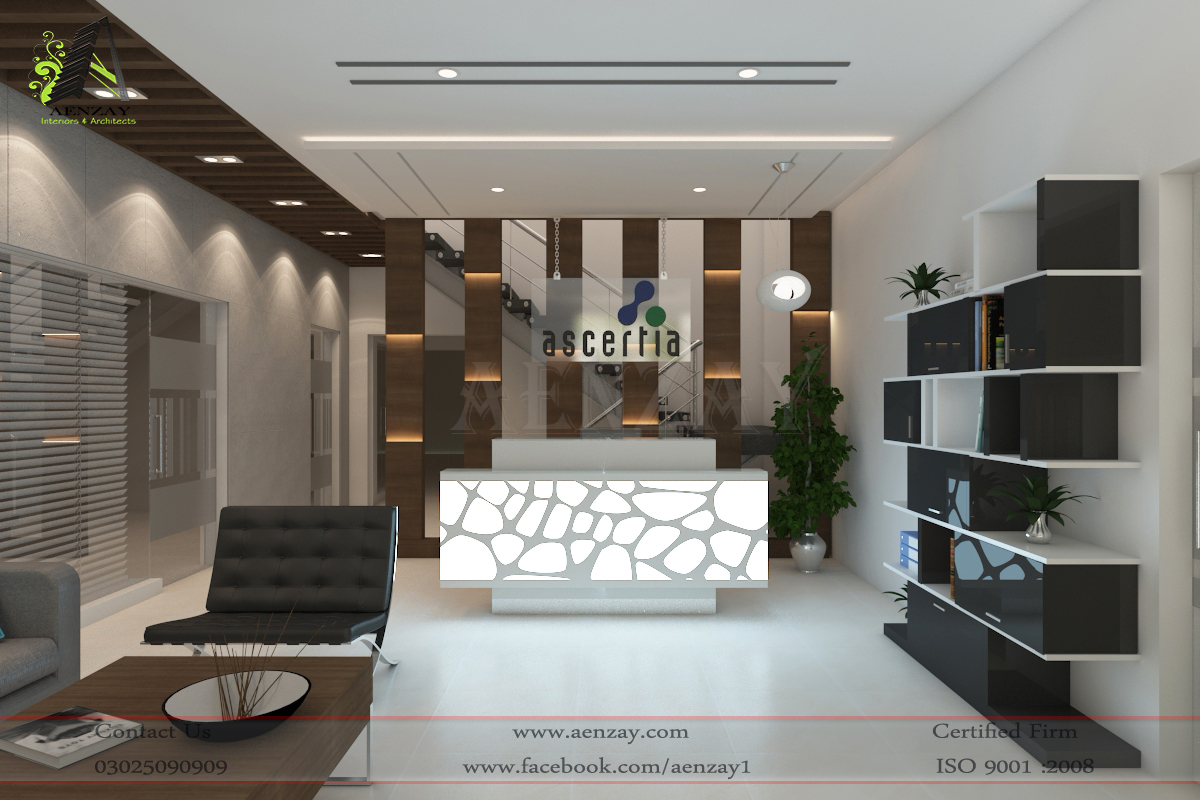 Software House Reception Area Designed by AenZay | Aenzay ...